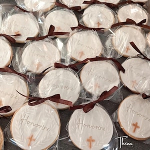 Baptism favors | Guest favors | Personalized baptism gifts | Decorated cookies | Baptism favor bags | Confirmation | Communion (min. 10 cookies) image 7