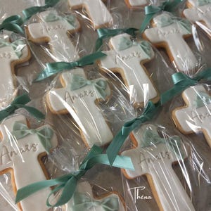 Baptism favors | Guest favors | Personalized baptism gifts | Decorated cookies | Baptism favor bags | Confirmation | Communion (min. 10 cookies) image 10