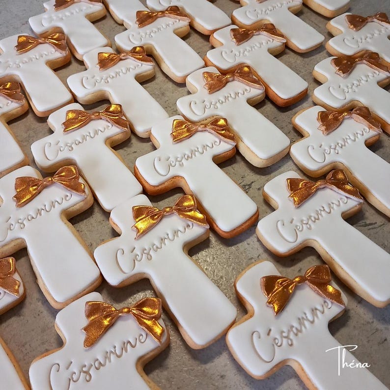 Baptism favors | Guest favors | Personalized baptism gifts | Decorated cookies | Baptism favor bags | Confirmation | Communion (min. 10 cookies) image 6