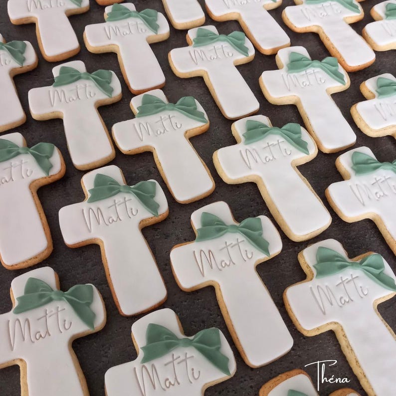 Baptism favors | Guest favors | Personalized baptism gifts | Decorated cookies | Baptism favor bags | Confirmation | Communion (min. 10 cookies) image 15