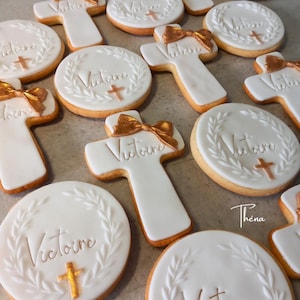 Baptism favors | Guest favors | Personalized baptism gifts | Decorated cookies | Baptism favor bags | Confirmation | Communion (min. 10 cookies) image 13