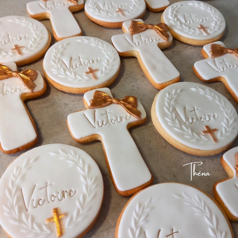 Baptism favors | Guest favors | Personalized baptism gifts | Decorated cookies | Baptism favor bags | Confirmation | Communion (min. 10 cookies) image 13