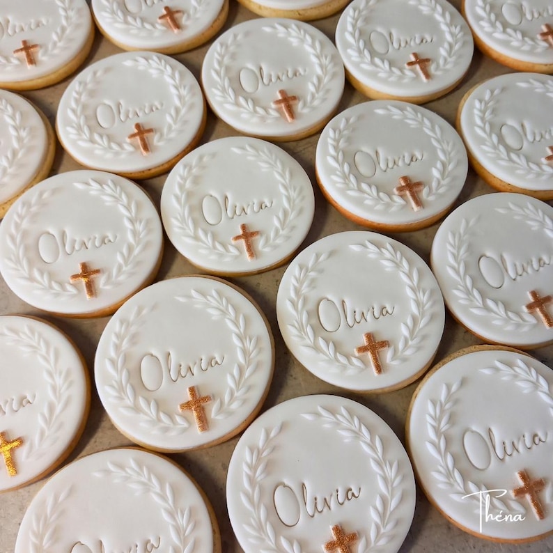 Baptism favors | Guest favors | Personalized baptism gifts | Decorated cookies | Baptism favor bags | Confirmation | Communion (min. 10 cookies) image 4