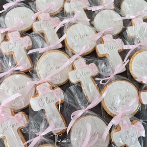 Baptism favors | Guest favors | Personalized baptism gifts | Decorated cookies | Baptism favor bags | Confirmation | Communion (min. 10 cookies) image 2