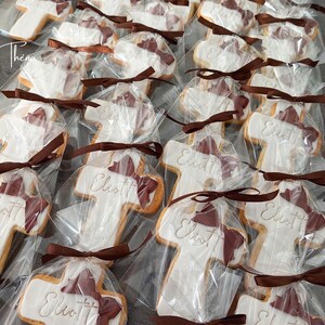 Baptism favors | Guest favors | Personalized baptism gifts | Decorated cookies | Baptism favor bags | Confirmation | Communion (min. 10 cookies) image 5