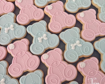 Gender Reveal | Baby Shower | Baby Gender Reveal | Baby Shower | Guest Favors | Personalized Cookies | Decorated Cookies (min. 10 cookies)