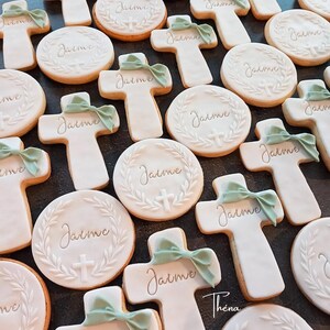 Baptism favors | Guest favors | Personalized baptism gifts | Decorated cookies | Baptism favor bags | Confirmation | Communion (min. 10 cookies) image 11