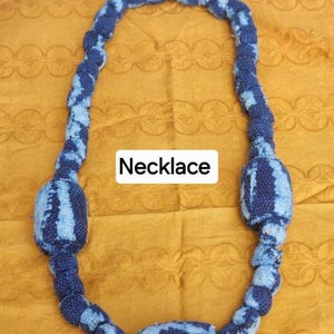 Authentic Bamileke Ndop Scarf | Handwoven Cotton Indigo Dye | African Heritage Wrap | Unisex immagine 4