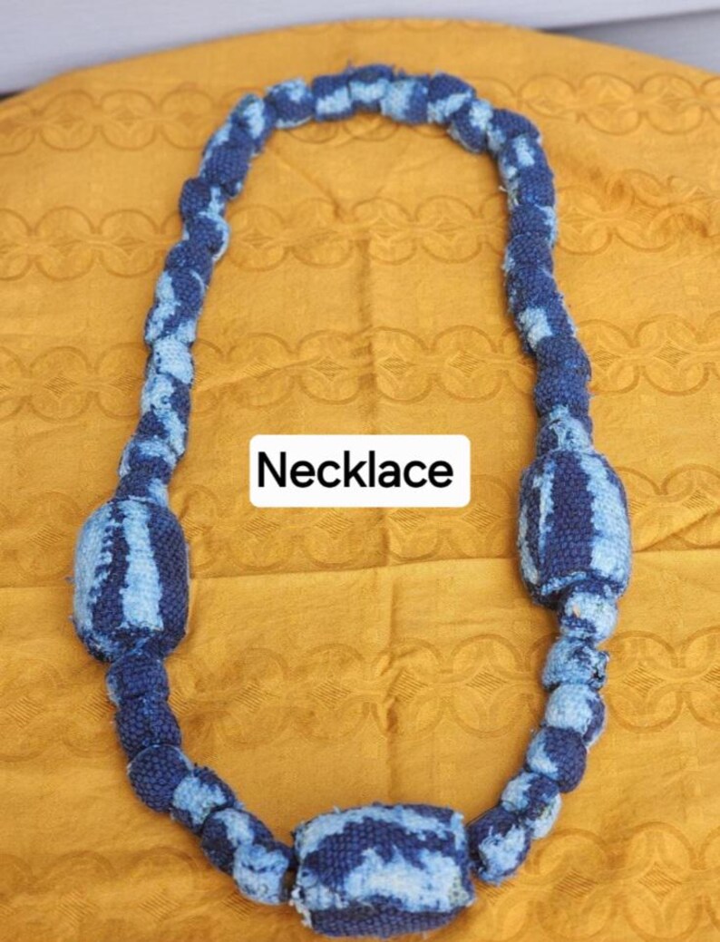 Authentic Bamileke Ndop Scarf | Handwoven Cotton Indigo Dye | African Heritage Wrap | Unisex immagine 4