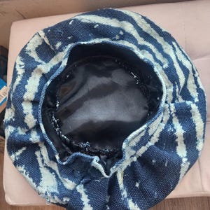Authentic Bamileke Ndop Scarf | Handwoven Cotton Indigo Dye | African Heritage Wrap | Unisex immagine 14