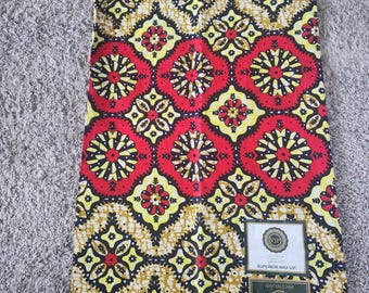 African print fabric/ Ankara print fabric/cotton 100%fabric/real wax /grasfield  fabric/ atoghu fabric/. ONLY AVAILABLE in three Yds on sale