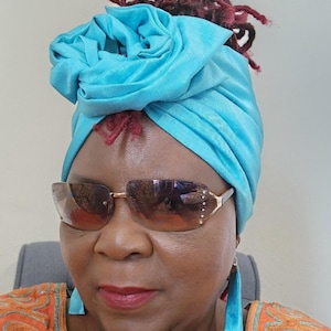 African Satin Wired Headband | Boho Head Wrap | Hair Scarf | Natural Hair Accessory | Cultural Gift