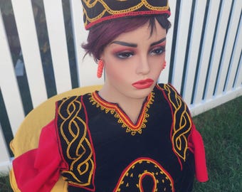 Traditional toghu bamenda hat / Ichie ozo igbo nigeria cap/hand-embrodered / /by  MARIFIDE in USA