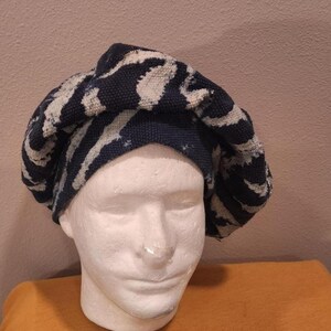 Authentic Bamileke Ndop Scarf | Handwoven Cotton Indigo Dye | African Heritage Wrap | Unisex immagine 15