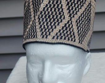 Nigeria Haoussa kufi Hat/ African handwoven hat/ toghu cap