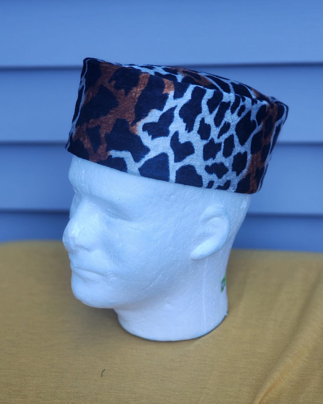 Handmade Leopard Mobutu Hat: Traditional African Leopard Print Hat ...