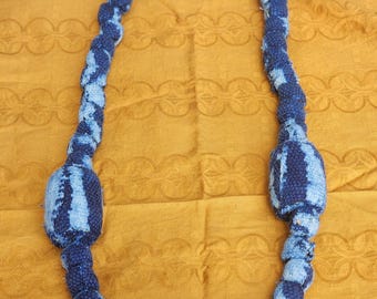 Traditional handmade ndop Necklace/ original NDOP/authentic handwoven/toghu Bamenda/Cameroon/Bamileke attire/Atoghu