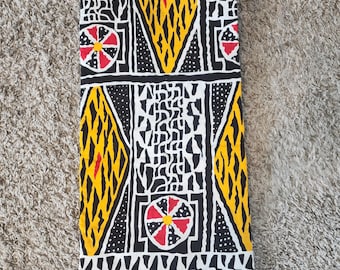 Authentic Cameroon Ndop Fabric: Bamileke Tribal Print, 100% Cotton