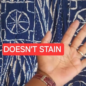 Authentic Bamileke Ndop Fabric | Handwoven Cotton Indigo Dye | Washable Royal Textile | Cameroon bild 9