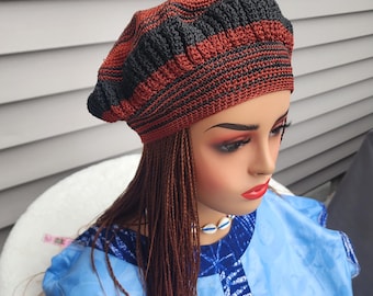 Traditional  handwoven Cameroon hat/Toghu bamenda unisex hat/ Bamileke  costume cap/
