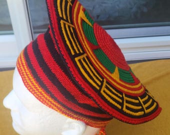 Handmade Neyang Hat: Cameroon African Wedding Cap (Fits 21-24)