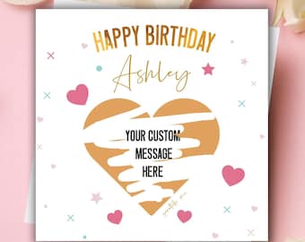 Square Birthday Surprise Scratch Reveal, Scratch Card Gift, Personalised Birthday Surprise, Gift reveal, Personalised Gift, Christmas