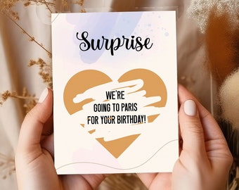 Surprise Scratch Off Card, Custom Scratch Card, Personalized Reveal Scratch Card, Birthday Scratch Off Ticket, Scratch To Reveal Card