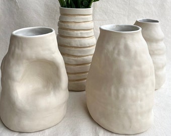 Shelter Vase - ceramic vase art organic simple altar unique simple home clean design