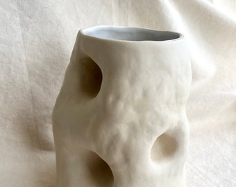 Alcove Vase, ceramic vase art organic simple unique clay home ofrenda altar