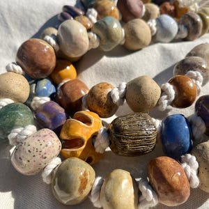 Ceramic Wall Talisman, Mixed Beads, House Charm, Home Blessing, New Home Gift