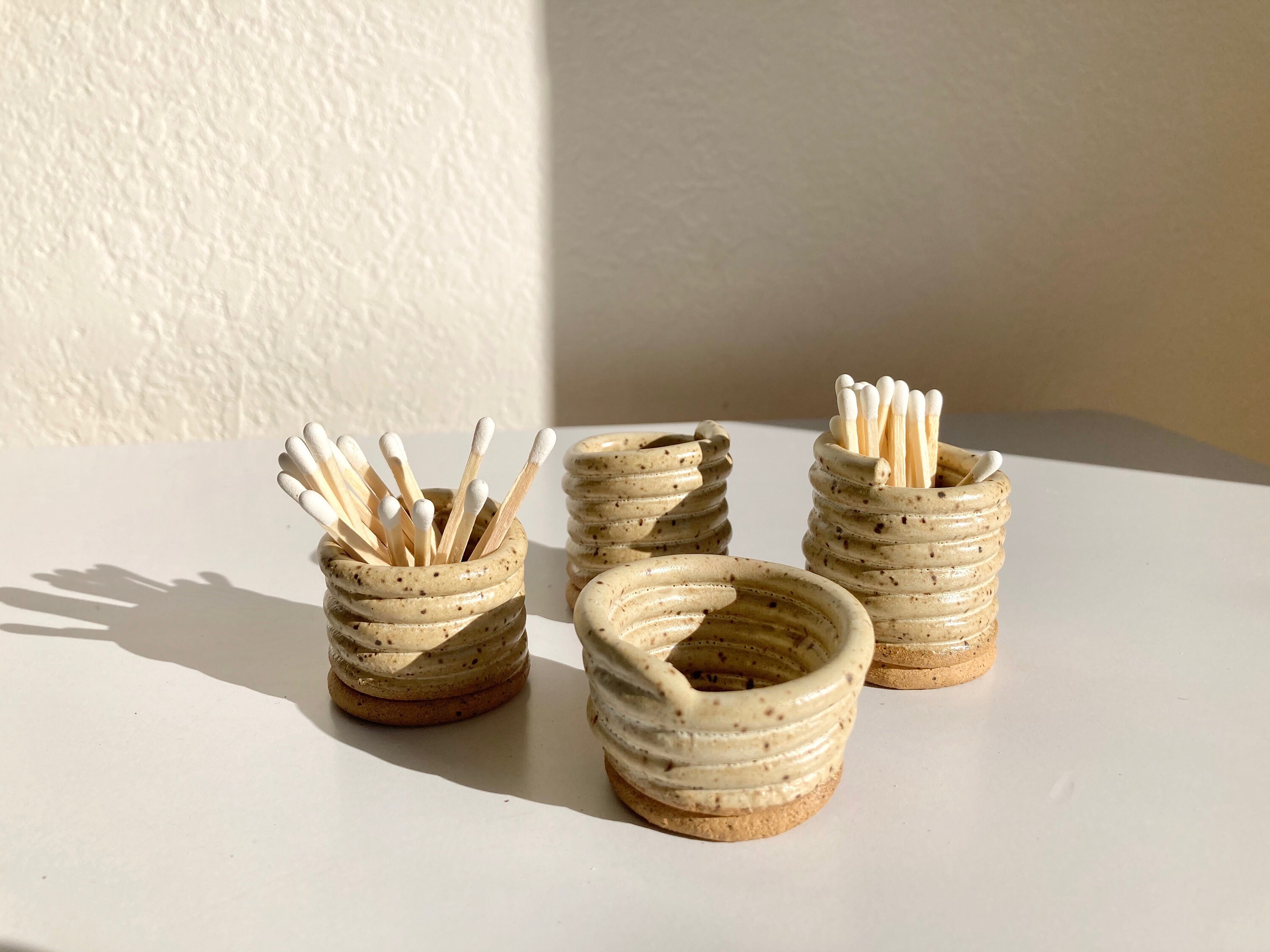 Coiled Ceramic Match Strikers Etsy