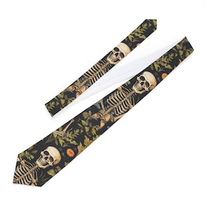 Skeleton Halloween Necktie