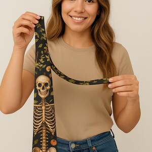 Skeleton Halloween Necktie