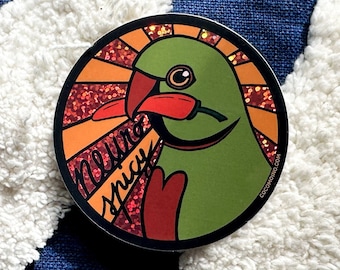 Neurospicy Parrot Sticker: Neurodiversity Awareness, ADHD Autism Gift