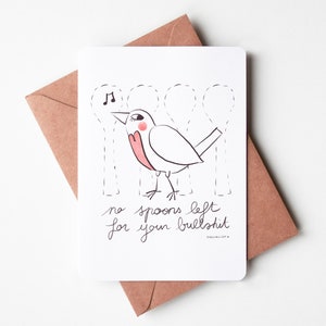 Postal No Spoons Left: regalo de Spoonies, tarjeta de teoría de la cuchara, tarjeta para neurodivergentes, autismo, enfermedades crónicas y discapacidades invisibles
