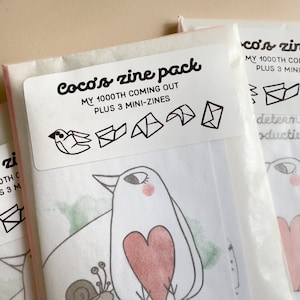 Lot de fanzines Autisme et TDAH : cadeau neurodivergent d&#39;un artiste réellement autiste