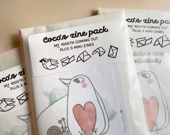 Autism zine bundle - By actually autistic and ADHD artist and and writer Coco - Zine for neurodivergent folks, ideal as a gift