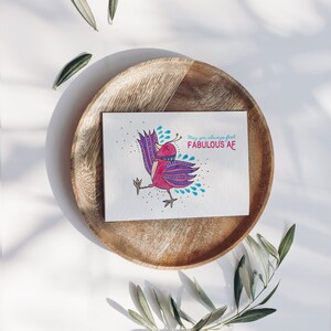 Sassy pink bird card perfect for fun and humorous occasions