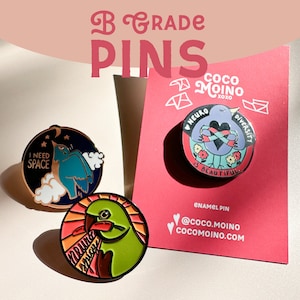 B GRADE Neurodiversity Enamel Pins - Autism, ADHD and AuDHD lapel pin, neurodivergent pride badge and Oopsie bags