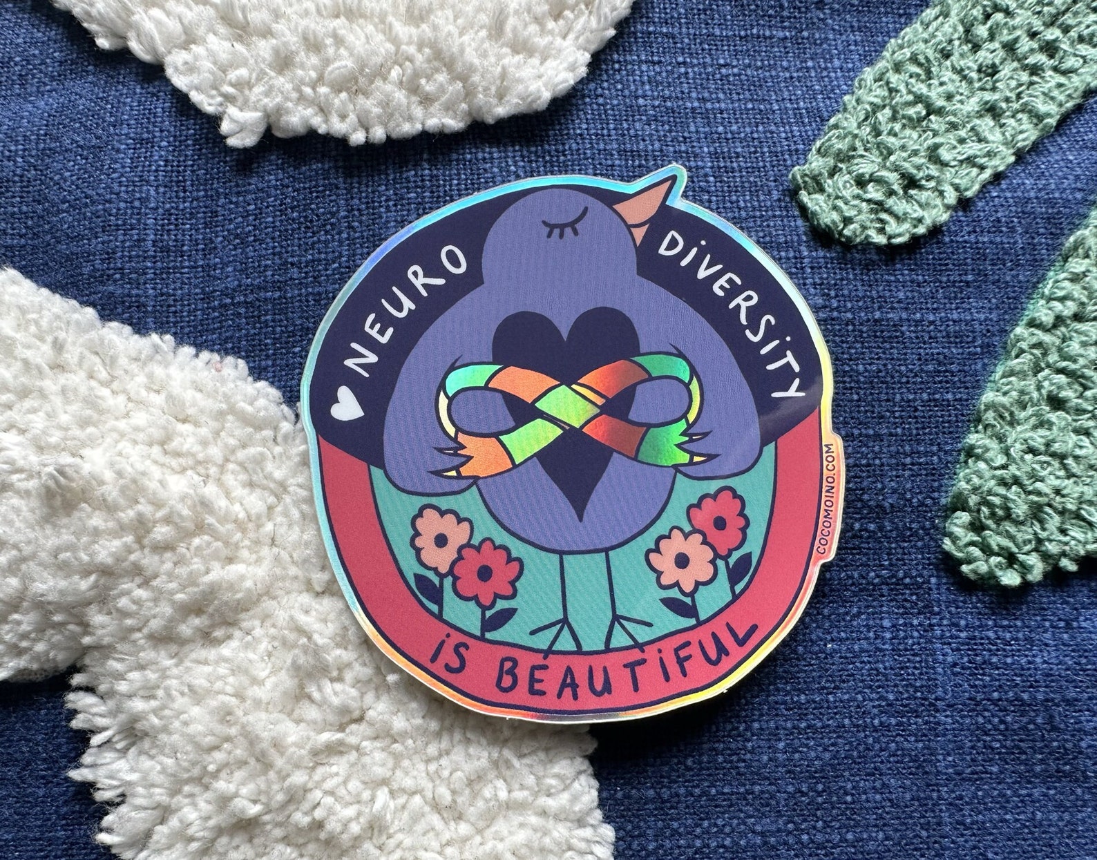 Neurodiversity is Beautiful Sticker, Holographic Autism Sticker, ADHD ...