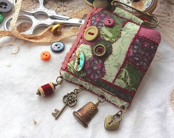 Hand Sewn Patchwork Statement Brooch