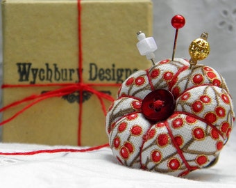 Red Berries Pincushion Ring