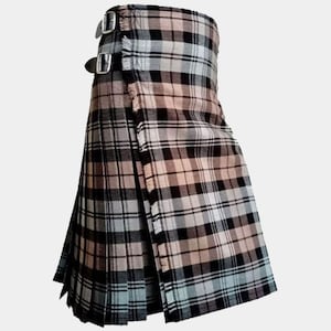 Handmade Clan Black Watch Weathered Tartan Kilt- Royal Kilt Store