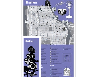 Carte des pistes cyclables de New York et guide des quartiers - Harlem Art and Culture