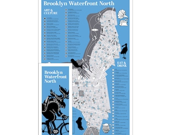 Carte des pistes cyclables de New York et guide des quartiers - Art et culture Brooklyn Waterfront North