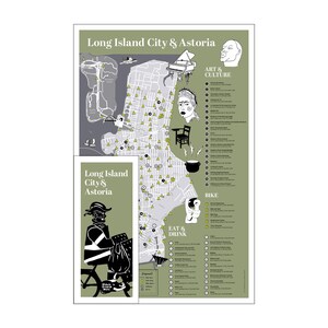 NYC Souvenir - NYC Faltbare Fahrradkarte, Stadtplan von Long Island City & Astoria | Fahrradwege, Radfahrer Geschenk, Kunst, Kultur, Geschenkidee