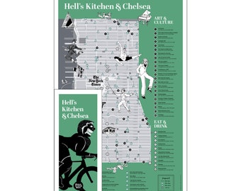 Carte des pistes cyclables de New York et guide des quartiers - Art et culture de Hell's Kitchen & Chelsea