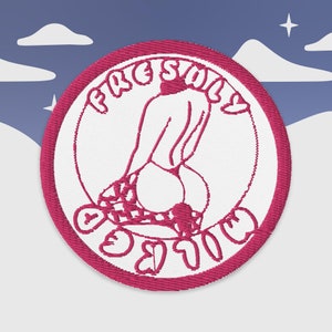 Freshly Milked Femboy Embroidered patches