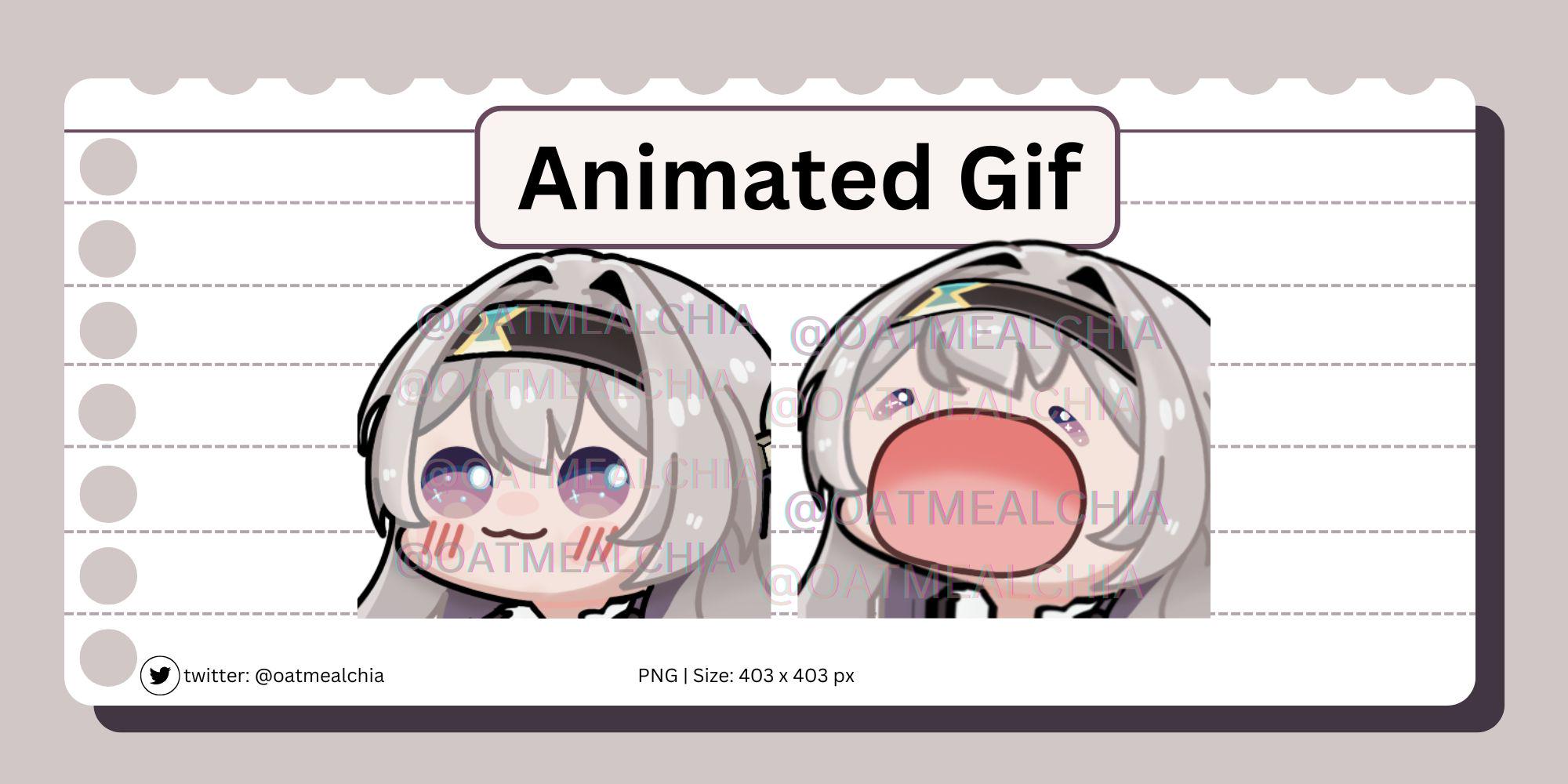 Firefly Popcat Animated Twitch Emote: Star Rail Meme (digital Download ...