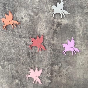 Decoración de mesa unicornio | Confeti | Decoración de dispersión unicornio | sostenible y reutilizable